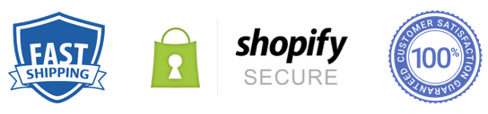 fast shipping, Shopify secure checkout