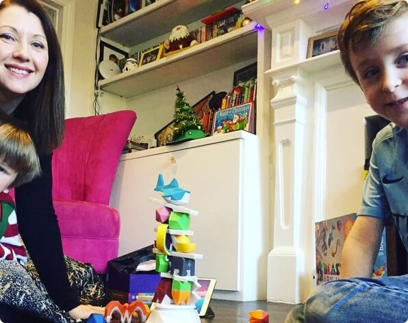 plinth and tower with smiling players