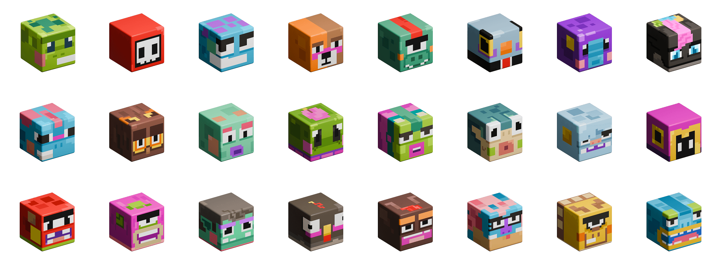 full collection of fig cubes